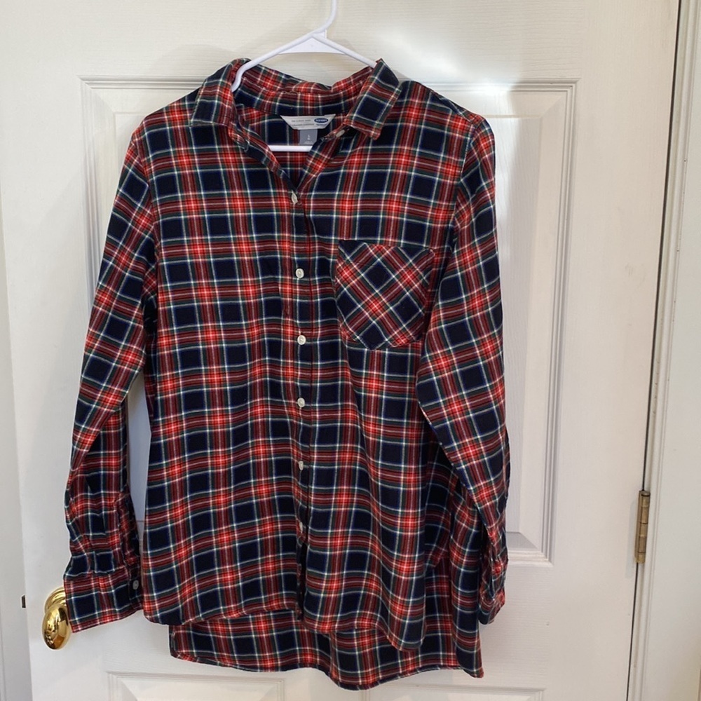 Women’s Plaid Flannel Shirt LARGE